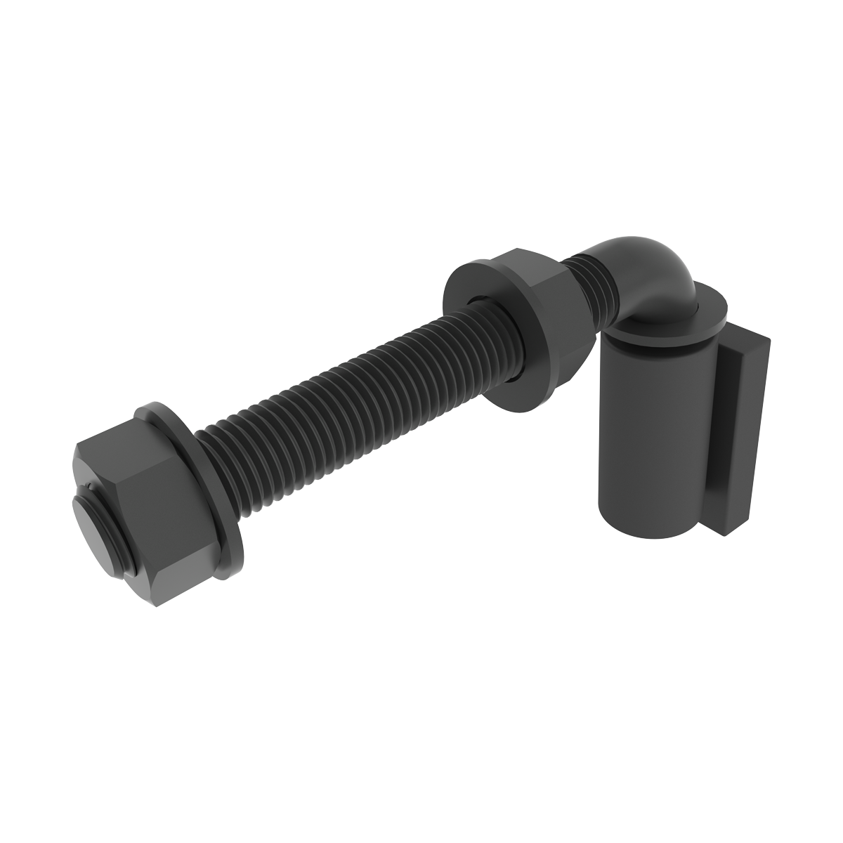 5-inch Barrel Hinges with J-Bolt (5/8-inch x 5-inch)