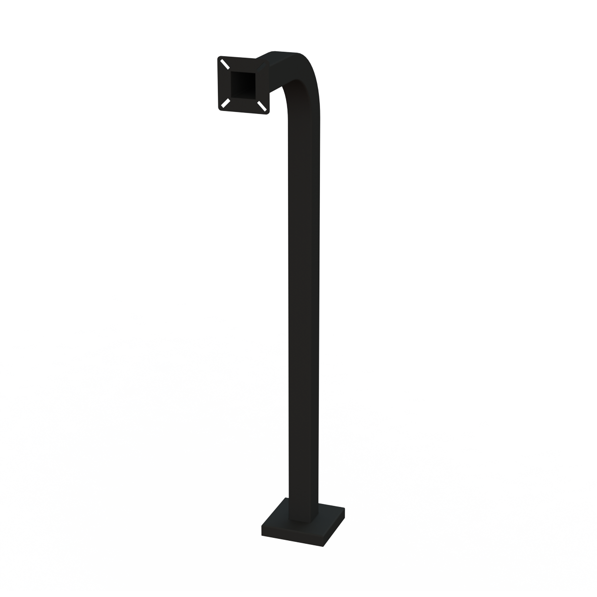 Pedestal - Pad Mount - Car Height (42-inch) - Aluminum