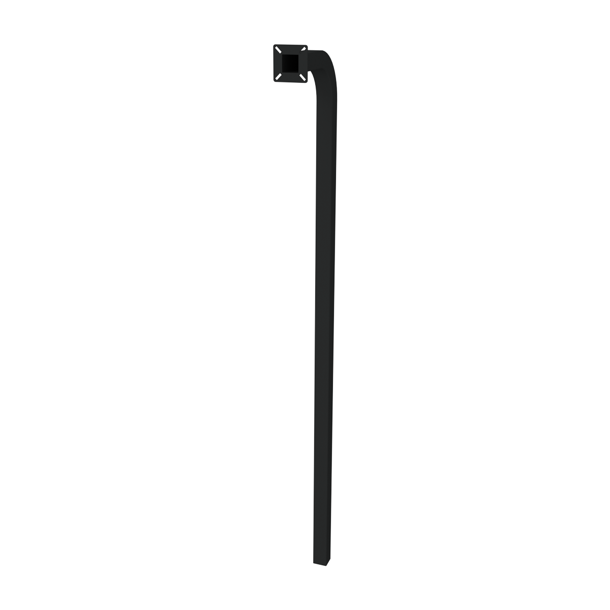 Pedestal - In Ground - Car Height (72-inch) - Aluminum
