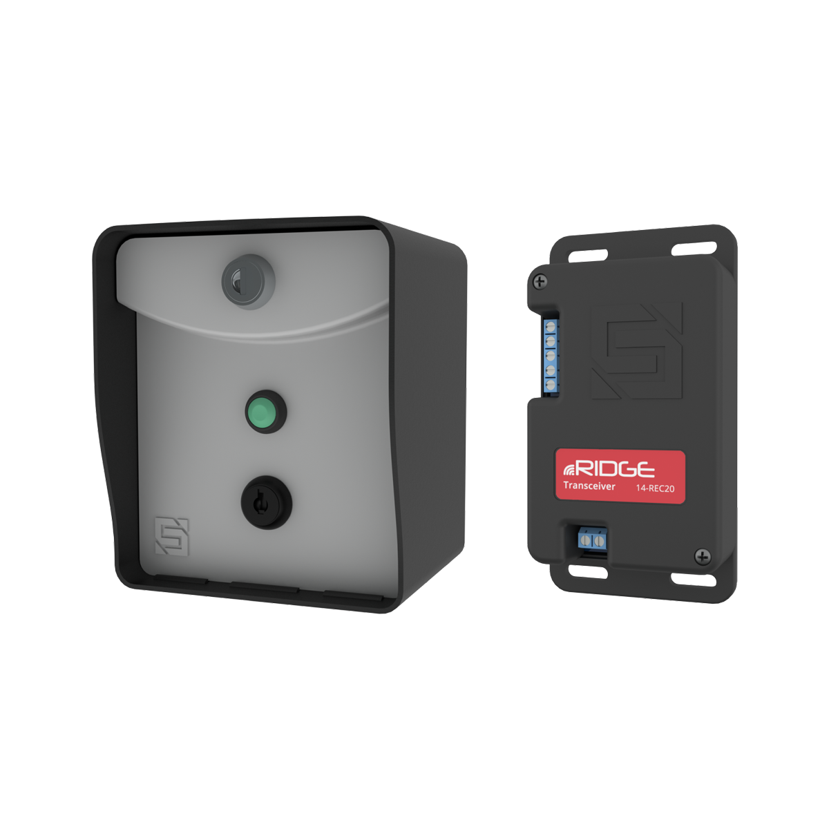 Ridge RTE Kit - 433-MHz Request-to-Exit Station and Transceiver - Post Mount